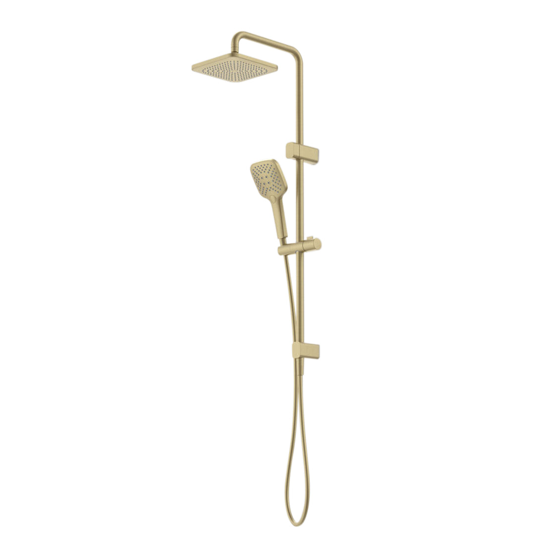 Caroma Luna Multifunction Rail Shower With Overhead Brushed Brass Cook And Bathe 3152