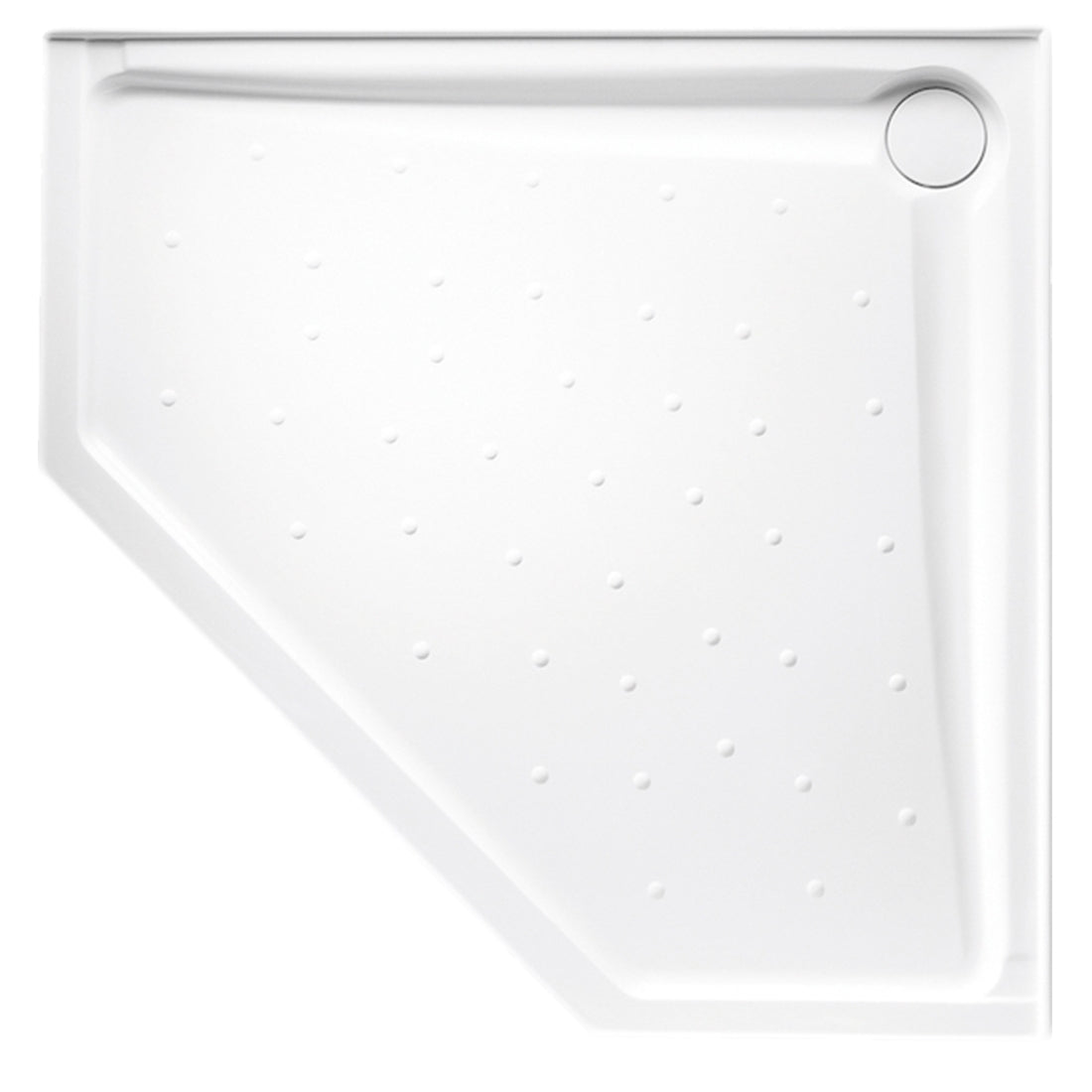 Johnsons Suisse Evo Polymarble Corner Shower Base 914mm X 914mm 