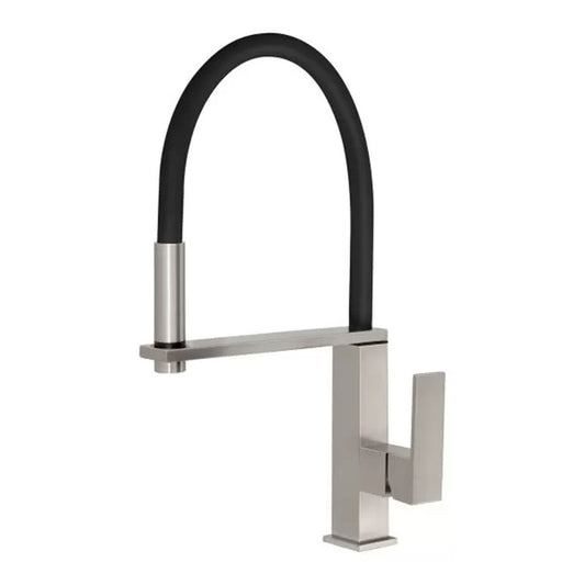 Phoenix Vezz Flexible Hose Sink Mixer, Brushed Nickel