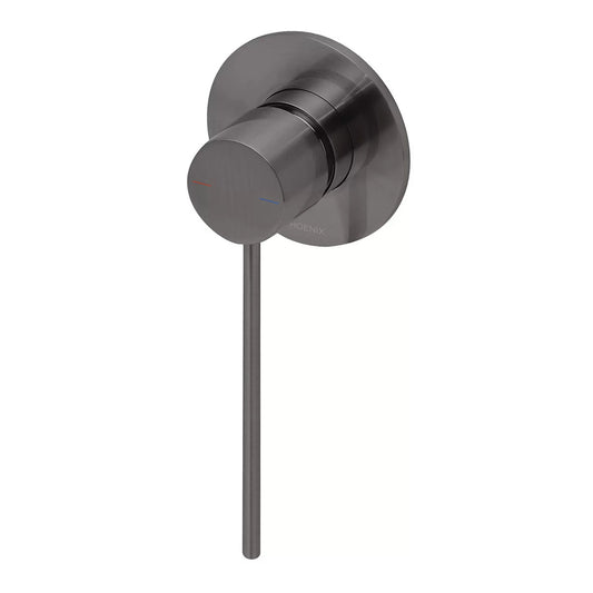 Phoenix Vivid Slimline SwitchMix Shower/Wall Mixer with Extended Lever Brushed Carbon