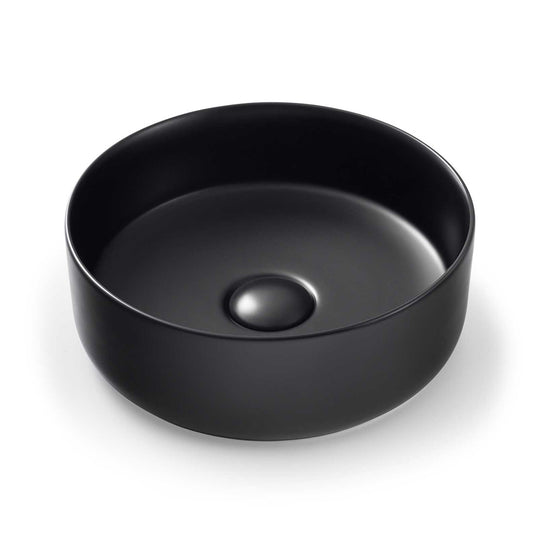 Seima Arko 310 Ceramic Above Counter Basin - Compact Size - Black Silk Matte