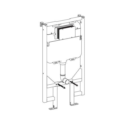 Seima InWall M200 Cistern With Frame - Mechanical Actuation - 80mm Thick