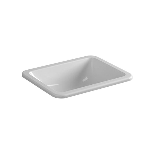 Seima Limni 450 Ceramic Inset Basin White Gloss