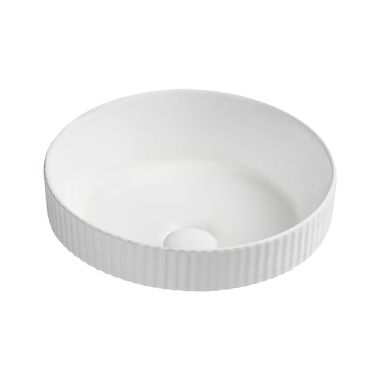 Seima Cleo 380 Ceramic Inset Basin White Gloss