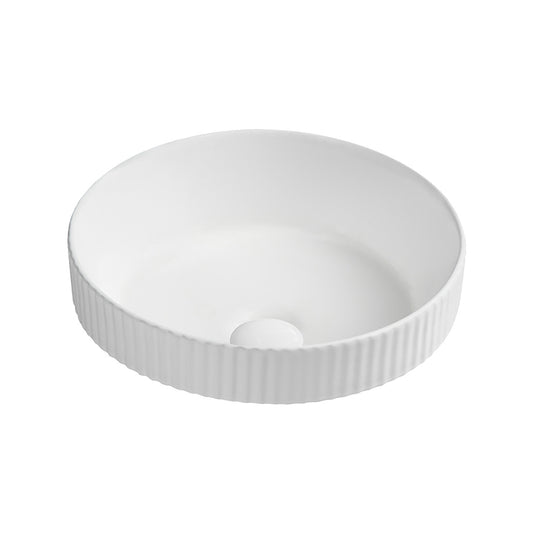 Seima Cleo 380 Ceramic Inset Basin White Silk Matte