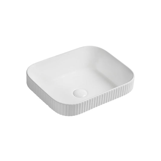 Seima Cleo 450 Ceramic Inset Basin White Silk Matte