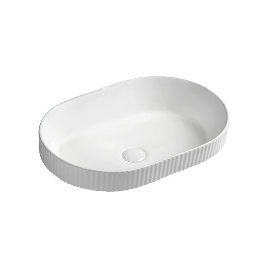 Seima Cleo 550 Ceramic Inset Basin White Gloss