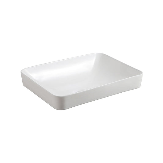 Seima Obello 500 Ceramic Inset Basin White Gloss