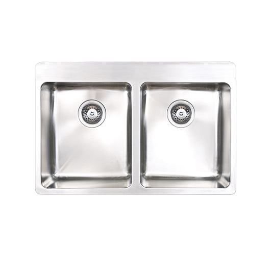 Seima Kubic 760 Sink With Tap Landing And Overflow No Tap Hole Stainless Steel