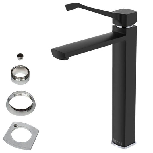 Fienza Koko Care Tall Basin Mixer, Matte Black