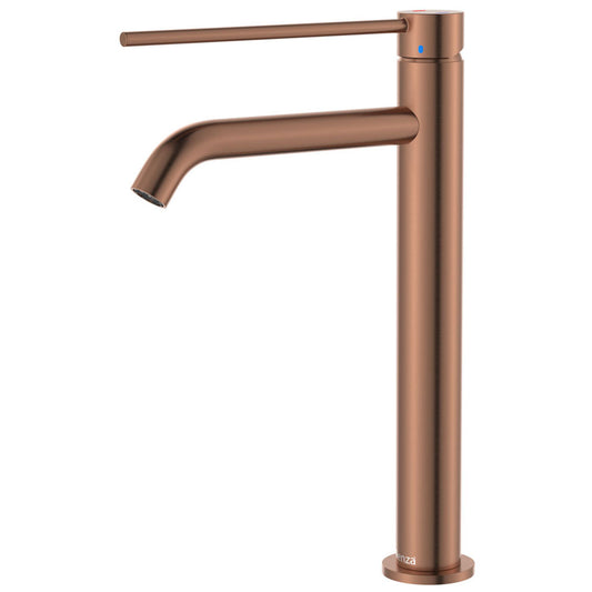 Fienza Kaya Care Tall Basin Mixer, Brushed Copper