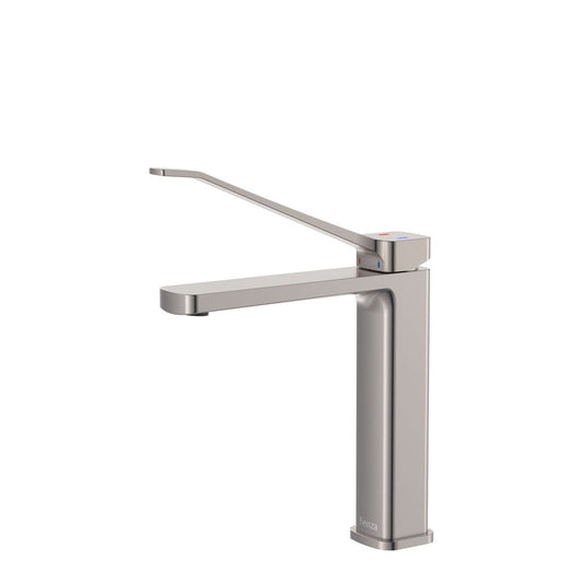 Fienza Tono Care Medium Basin Mixer, Brushed Nickel