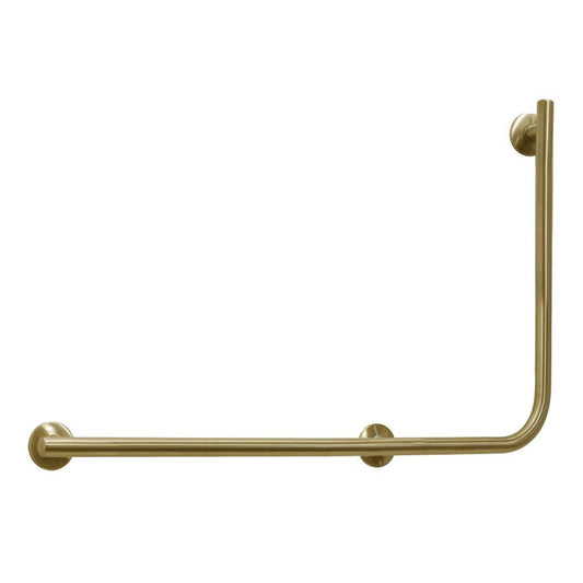 Argent Advantage Designer 90 Degree Rail | Left Hand | Brushed Gold | 600 x 960mm