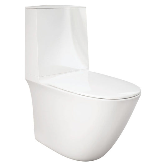 Fienza RAK Sensation Back-to-Wall Toilet Suite, S-Trap 100-120