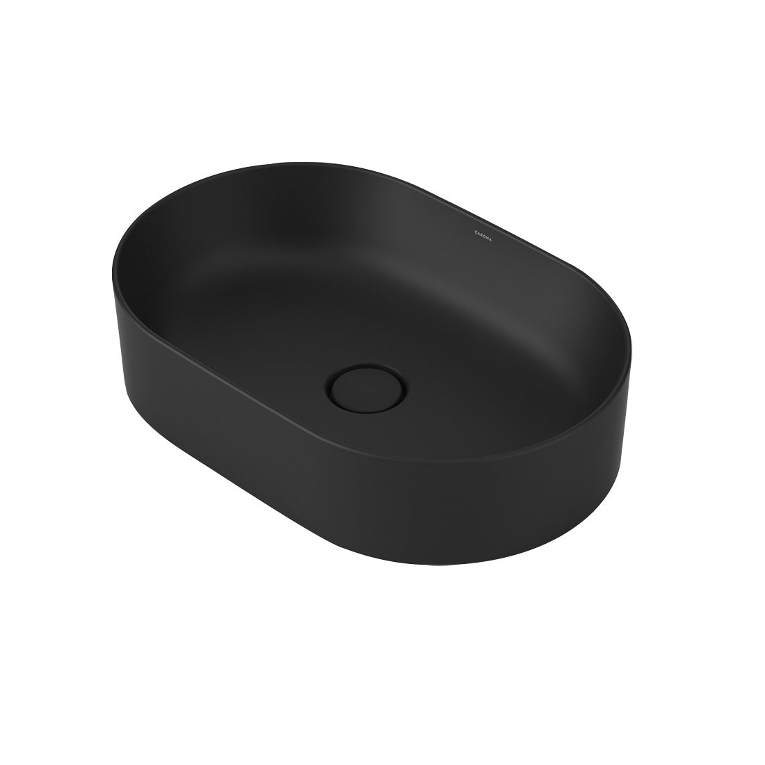 Caroma Liano II 530mm Pill Above Counter Basin Matte Black – Cook & Bathe