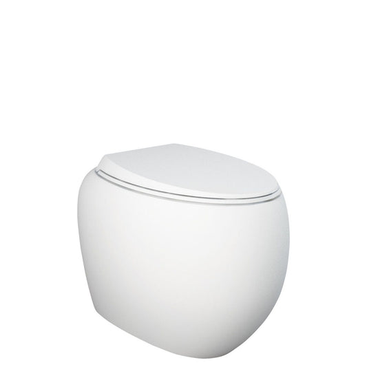 Fienza RAK Cloud Wall-Faced Toilet Suite, Matte White, S-Trap