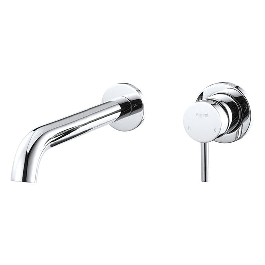 Argent Grace Wall Mounted Basin/Bath Mixer Trim Chrome