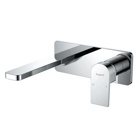 Argent Evoke Wall Mounted Basin/Bath Trim Rectangular Chrome