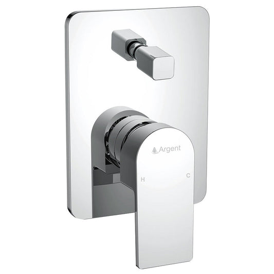 Argent Evoke Diverter Mixer Trim Square Chrome