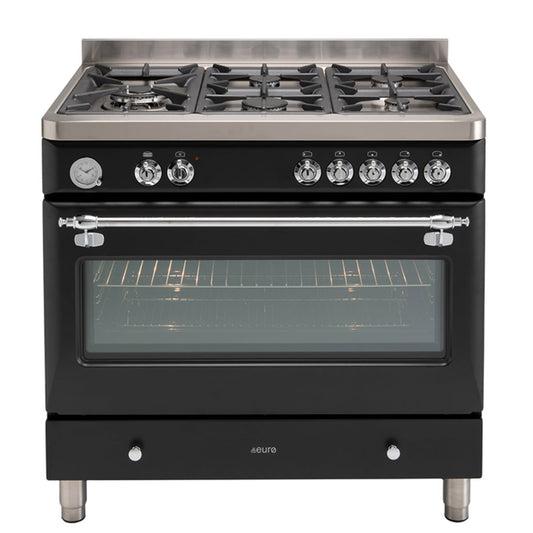 Euro Appliances Dual Fuel Royal Chiantishire Freestanding Oven | Anthracite | 90cm