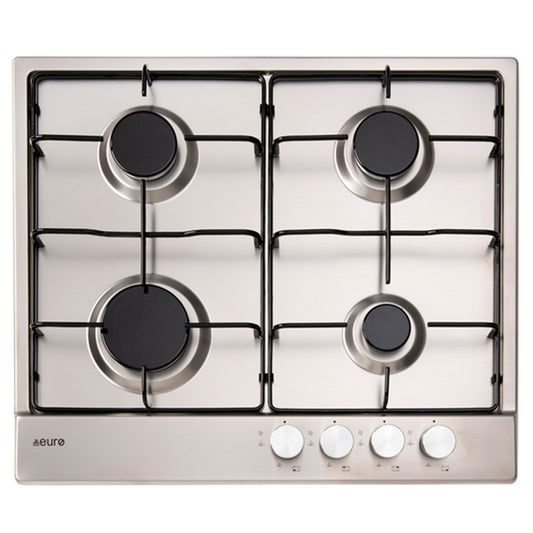 Euro Appliances Gas Cooktop 60cm Stainless Steel