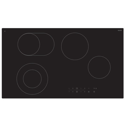 Euro Appliances Ceran Touch Electric Cooktop | Black | 90cm