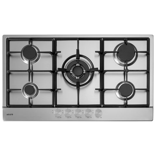 Euro Appliances Gas Cooktop 90cm Stainless Steel