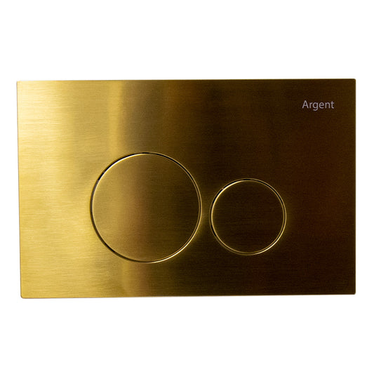 Argent Grace Flush Plate | Round | Mechanical | Brushed Gold