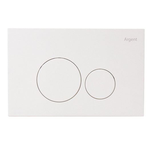 Argent Grace Flush Plate | Round | Mechanical | Matte White