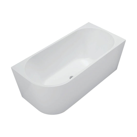 Fienza Isabella Left-Hand Acrylic Corner Bath, Gloss White, 1500mm