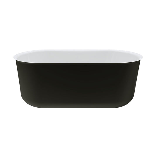 Fienza Windsor Freestanding Acrylic Bath, 1500mm Matte Black