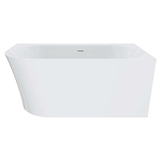 Fienza Chloe Left-Hand Acrylic Corner Bath with Overflow, 1400mm