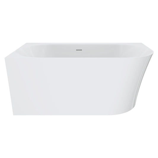 Fienza Chloe Right-Hand Acrylic Corner Bath with Overflow, 1400mm