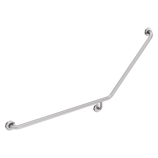 Fienza 40° Accessible Left-Hand Grab Rail, Stainless Steel