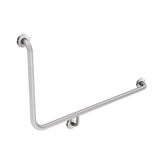 Fienza 90° Accessible Right-Hand Grab Rail, Stainless Steel