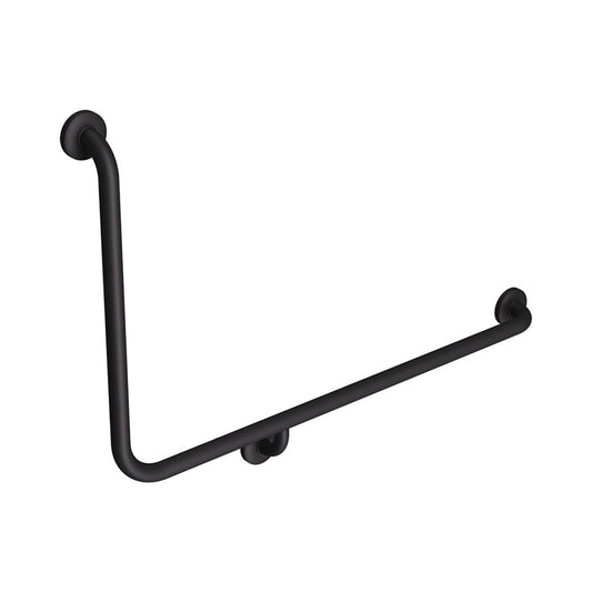 Fienza 90° Accessible Right-Hand Grab Rail, Matte Black