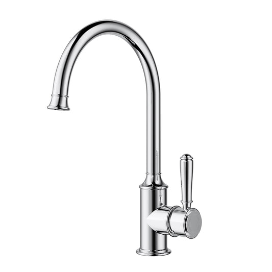 Ikon Clasico Gooseneck Sink Mixer Chrome