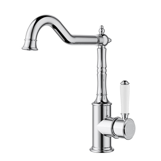 Ikon Clasico Sink Mixer Chrome - Ceramic Handle