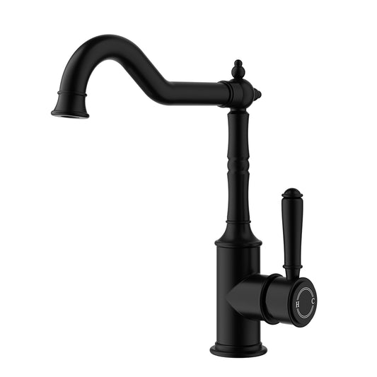 Ikon Clasico Sink Mixer Matte Black