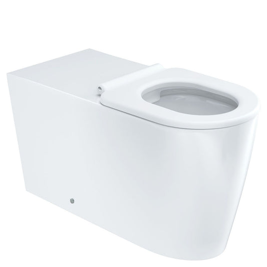 Fienza Isabella Care Wall-Faced Toilet Suite, White Seat, S-Trap