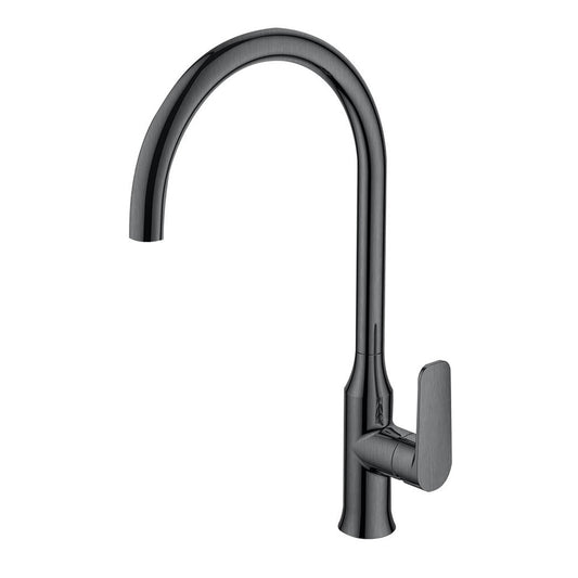 Argent Pace Gooseneck Kitchen Mixer Gun Metal