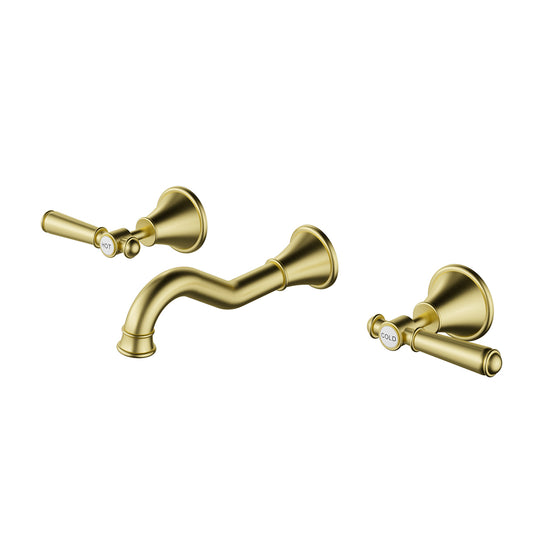 Ikon Clasico Bath Set Brushed Gold