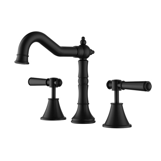 Ikon Clasico Basin Set Matte Black