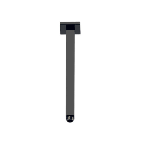 Cuadro Square Vertical Shower Arm 310mm Matte Black