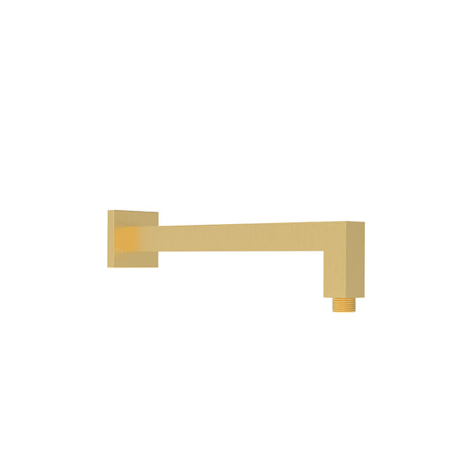 Cuadro Square Horizontal Shower Arm 400mm Brushed Gold