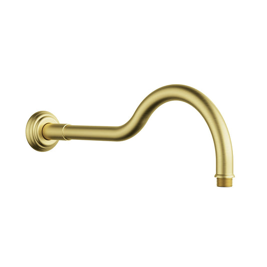 Ikon Clasico Shower Arm Brushed Gold