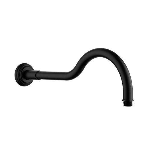 Ikon Clasico Shower Arm Matte Black