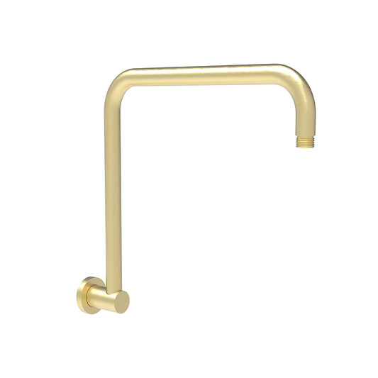 Cylindro Rectangle Curved Shower Arm Brushed Gold