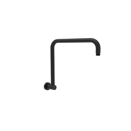 Cylindro Rectangle Curved Shower Arm Matte Black