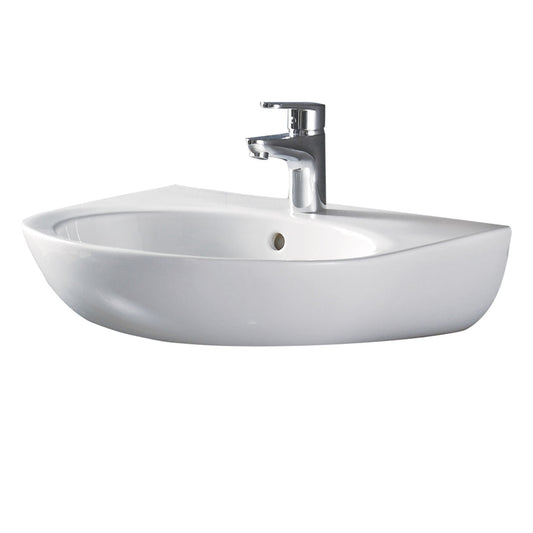 Fienza Stella Care Wall Basin, 3 Tap Holes